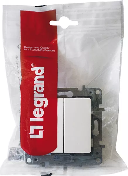 legrand-double va-et-vient nilo� 10ax 250v~ - finition pur (664702)