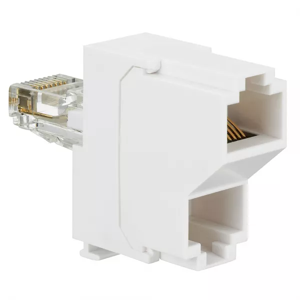 legrand-doubleur saillie de rj45 � 2 sorties t�l�phone (032747)