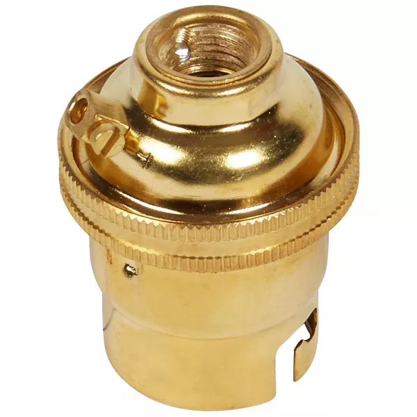 legrand-douille culot b22 � raccord filet� et simple bague mati�re m�tallique 4a 150w (060006)