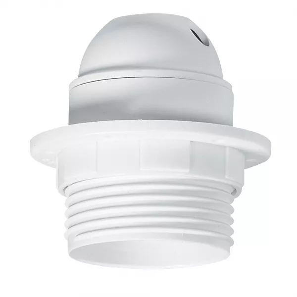 legrand-douille culot e27 � chemise demi-filet�e + bague isolante + trou passe-fil (091135)