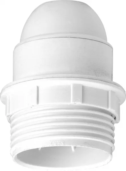 legrand-douille culot e27 � raccord filet� et simple bague mati�re isolante 4a 100w (060121)
