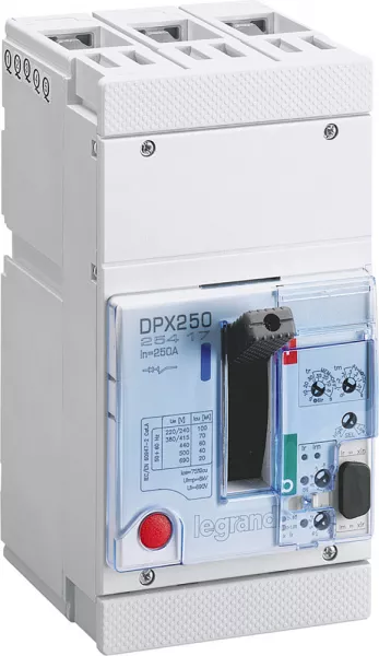 legrand-dpx 250 declencheur tri   electronique 250a 70ka (025417)