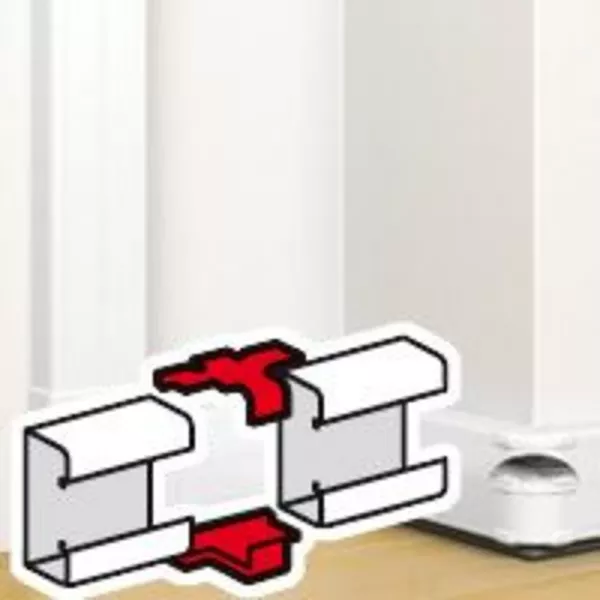legrand-eclisse de jonction pour goulotte � clippage direct mosaic 50x145mm - blanc (075663)