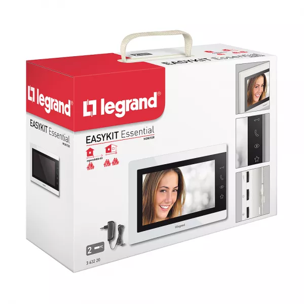 legrand-ecran int�rieur visiophone easy kit 7pouces blanc (363220)