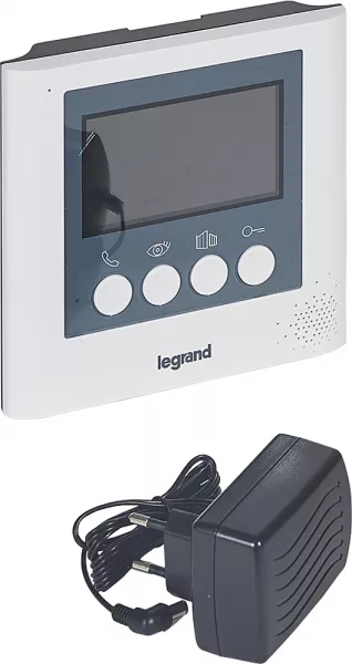 legrand-�cran pour poste int�rieur suppl�mentaire - 4,3pouces - blanc (369115)