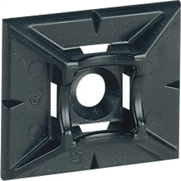 legrand-embase adh�sive noire colring pour colliers largeur 4,6mm maxi (032067)