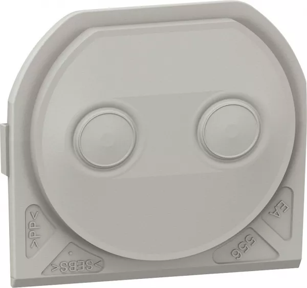 legrand-embout � membrane - plexo - 2 sorties - gris (069599l)