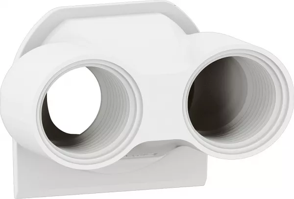 legrand-embout presse-�toupe plexo 2 entr�es iso20 blanc (069671l)