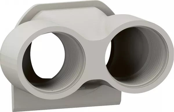 legrand-embout presse-�toupe plexo 2 entr�es pg16 gris (069650l)