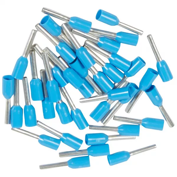 legrand-embouts de c�blage � collerette iso starfix - conducteurs section 0,75mm� - bleu (037762)
