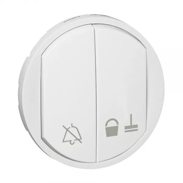 legrand-enjoliveur c�liane pour commande \ ne pas d�ranger\  / \ faire la chambre\  blanc (068128)