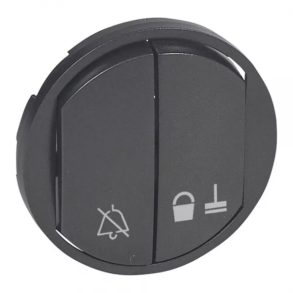 legrand-enjoliveur c�liane pour commande \ ne pas d�ranger\  / \ faire la chambre\  graphite (067974)