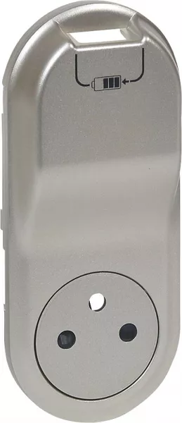 legrand-enjoliveur c�liane pour prise 2p+t surface/chargeur usb semi encastr� -titane (068416)
