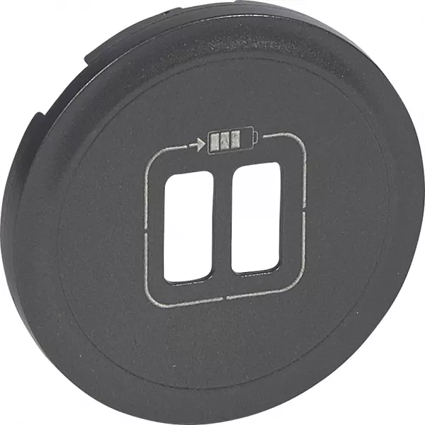 legrand-enjoliveur c�liane pour prise double usb type-a et type-c - graphite (067956)