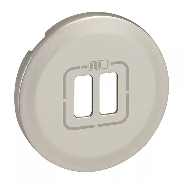 legrand-enjoliveur c�liane pour prise double usb type-a et type-c - titane (068556)