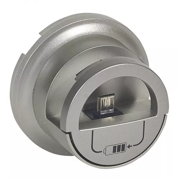 legrand-enjoliveur c�liane version dock pour chargeur usb - finition titane (068510)
