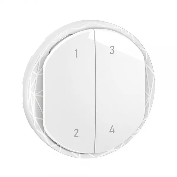 legrand-enjoliveur commande 4 sc�narios sans fils c�liane with netatmo - blanc (cb1424)