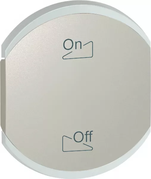 legrand-enjoliveur double c�liane 2 pictogrammes - titane (068444)