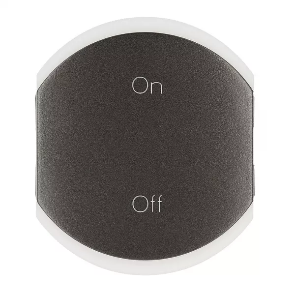 legrand-enjoliveur double c�liane marquage on et off - graphite (067988)