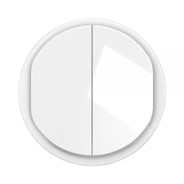 legrand-enjoliveur double poussoir no+nf lumineux c�liane - blanc (cb3001)