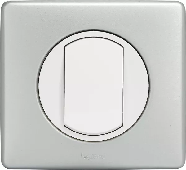 legrand-enjoliveur large c�liane pour interrupteur, va-et-vient ou poussoir soft - blanc (068001)