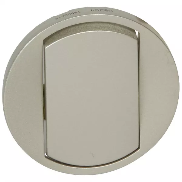 legrand-enjoliveur large c�liane pour interrupteur, va-et-vient ou poussoir soft -titane (068301)