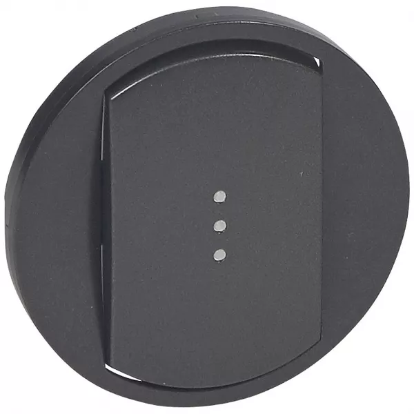legrand-enjoliveur large c�liane toutes commandes d\'�clairage standard - graphite (067903)