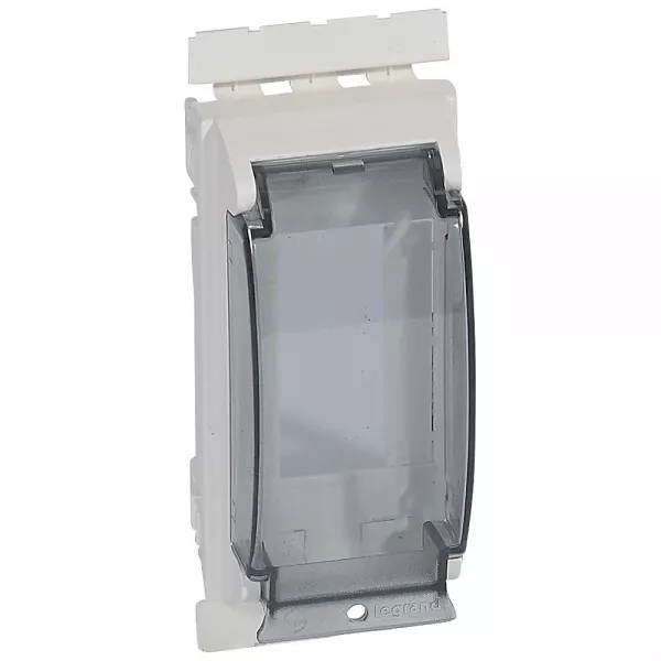legrand-enjoliveur pour appareil modulaire 2 modules 17,5mm - avec capot de protection (078840)
