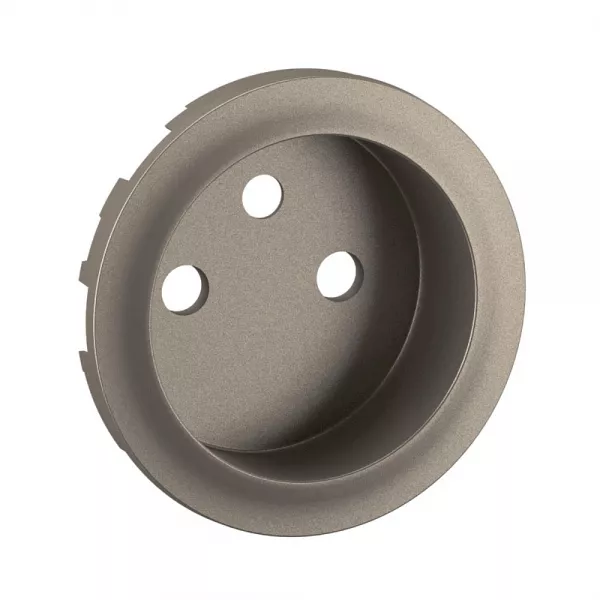 legrand-enjoliveur prise 2p+t � puit bornes � vis c�liane - titanium (ct0116)