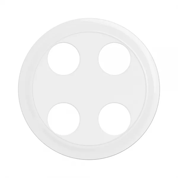 legrand-enjoliveur prise banana gold double c�liane - blanc (cb2312)