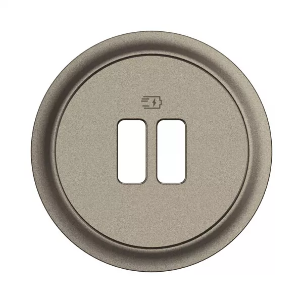 legrand-enjoliveur prise chargeur simple ou double usb c�liane - titanium (ct0154)