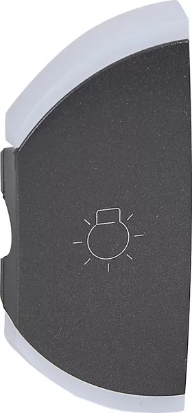 legrand-enjoliveur simple c�liane �clairage montage gauche - graphite (064848)