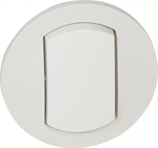 legrand-enjoliveur simple c�liane ip44 pour r�f�rence 067001 ou 067031 - blanc (067801)