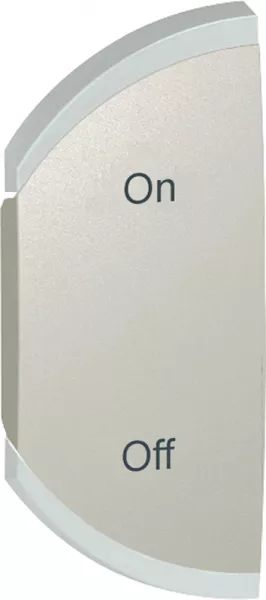 legrand-enjoliveur simple c�liane marquage on et off montage gauche - titane (068580)