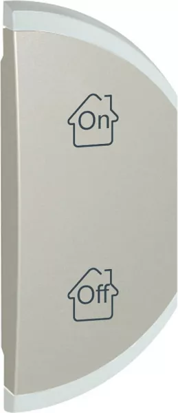 legrand-enjoliveur simple c�liane marquages gen , on et off montage droite - titane (068456)