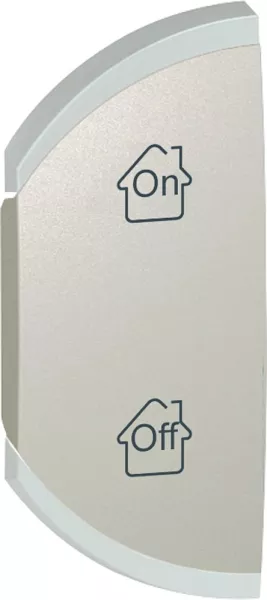 legrand-enjoliveur simple c�liane marquages gen , on et off montage gauche - titane (068455)