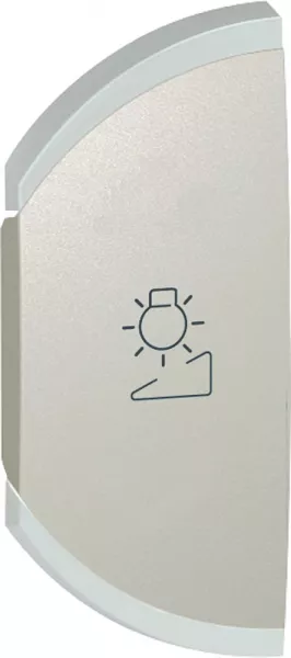 legrand-enjoliveur simple c�liane variation montage gauche - titane (068477)
