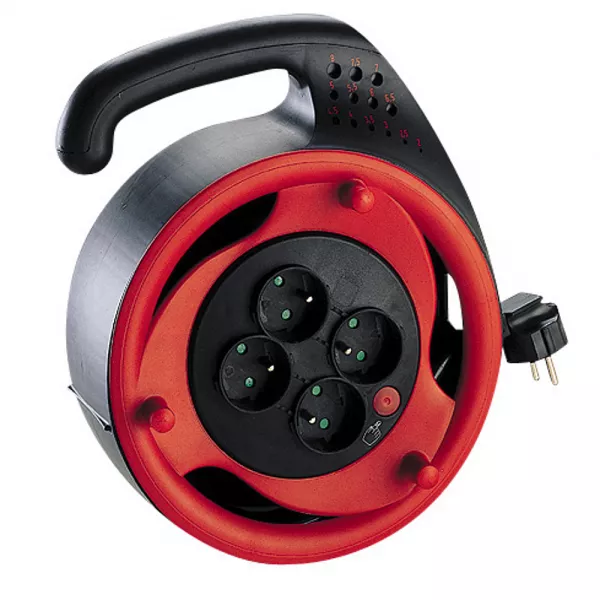 legrand-enrouleur � usage domestique avec 4x2p+t avec �clips de protection longueur 10m (090970)
