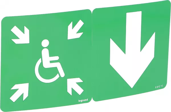 legrand-etiquette signalisation �vacuation repositionnable et recyclable pour dbr (061213)
