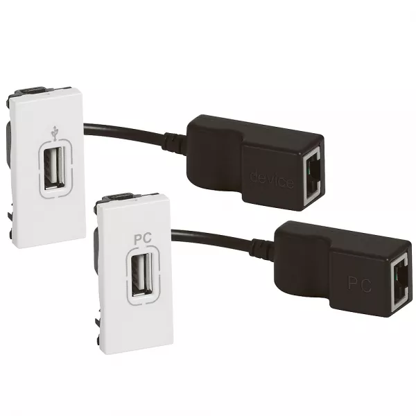 legrand-extendeur usb type-a data femelle mosaic pour le transfert de donn�es (078748)