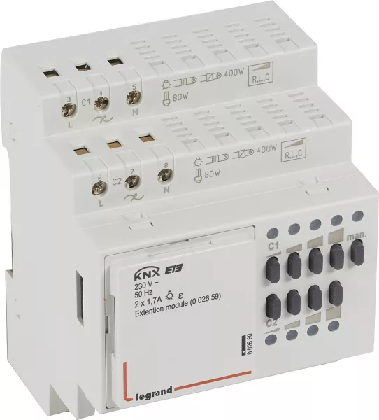 legrand-extension modulaire pour controleur bus/knx 002660 - 4 modules (002660)