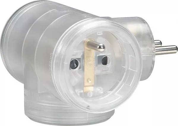 legrand-fiche 3x2p+t lat�rales 16a 230v - transparent (050634)