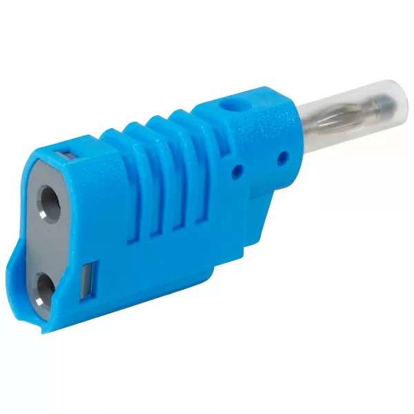 legrand-fiche banane �4mm 16a 33v~ ou 70v= embout isolant et fourreau r�tractable - bleu (050027)
