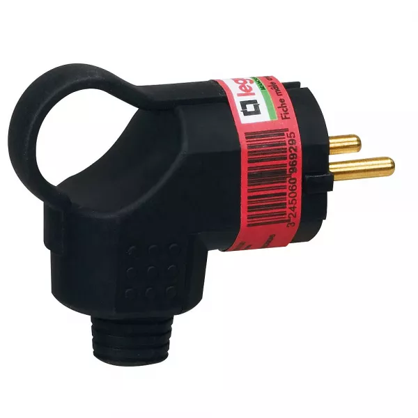 legrand-fiche borne � vis 2p+t 16a ik08 � sortie lat�rale � anneau - �tiquette gencod (096929)