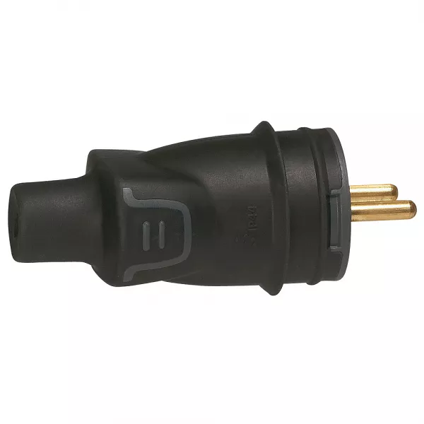 legrand-fiche borne � vis 2p+t 16a ik08 ip44 � sortie droite avec �tiquette avec gencod (050114)