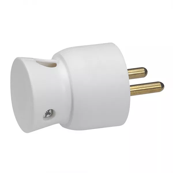 legrand-fiche plastique 2p+t 16a � sortie lat�rale - blanc (050416)