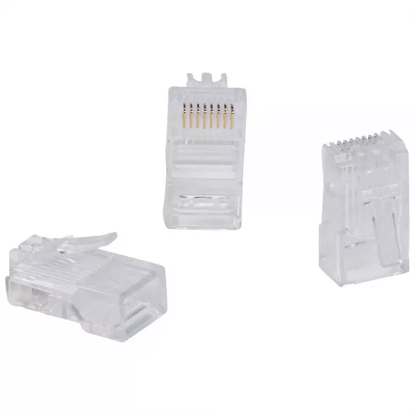 legrand-fiche rj45 cat�gorie5e 8 contacts largeur 11,7mm pour c�ble rond (051703)