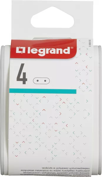 legrand-fiche standard 4x2p lat�rales 6a 230v 3680w (049400)