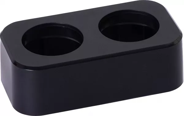 legrand-finition electr\'on incara 2 postes - noir (654937)