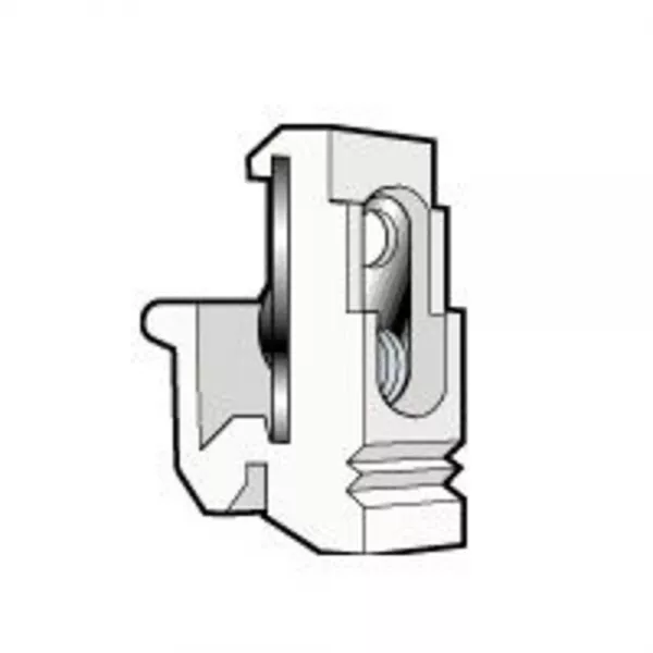 legrand-fixocap pour vis m6 fixation appareillage sur rail en 60715 asym - gris (036465)
